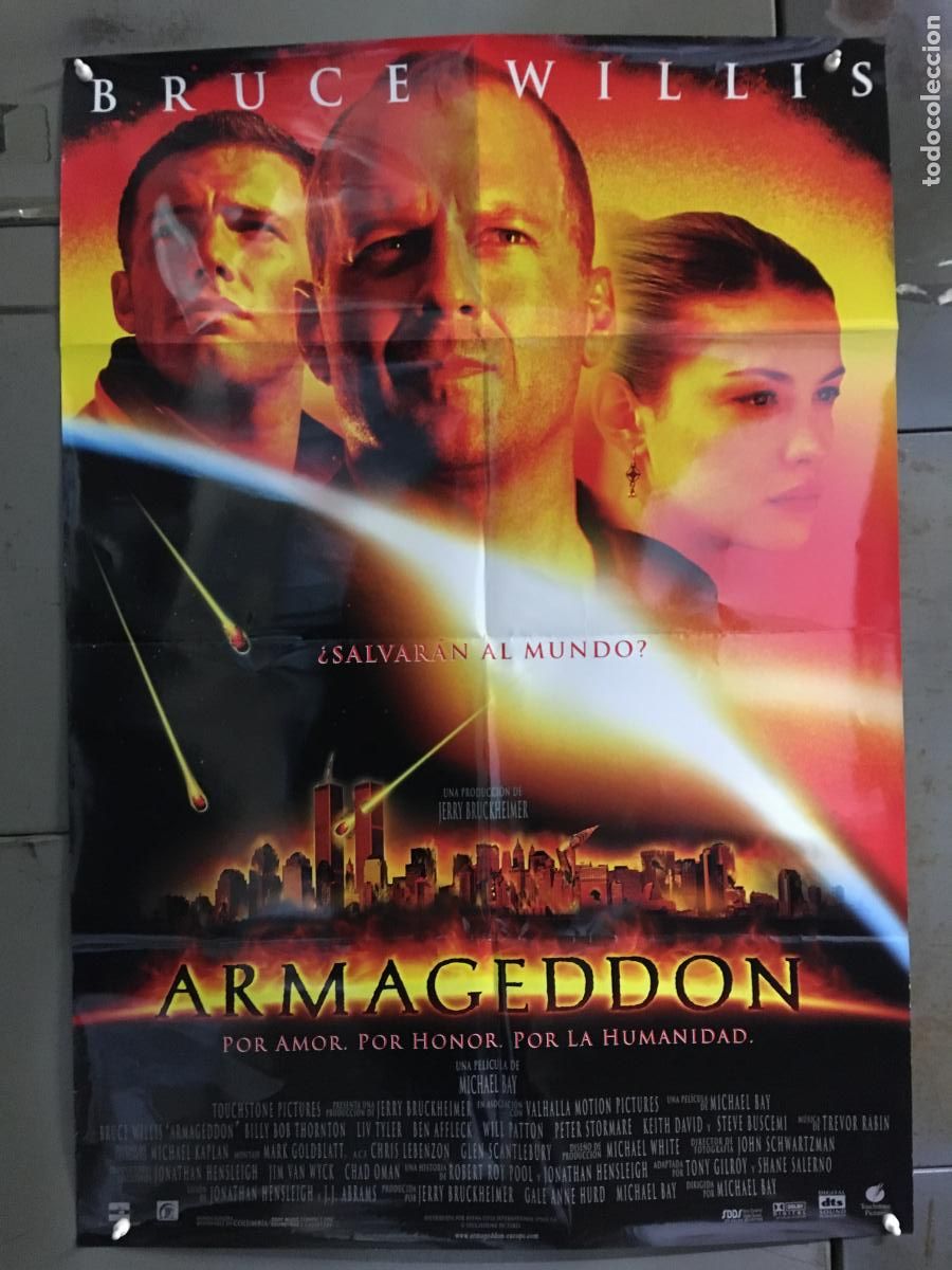 Cine: AFB98 ARMAGEDDON BRUCE WILLIS BEN AFFLECK LIV TYLER POSTER ORIGINAL 70X100 ESTRENO h0