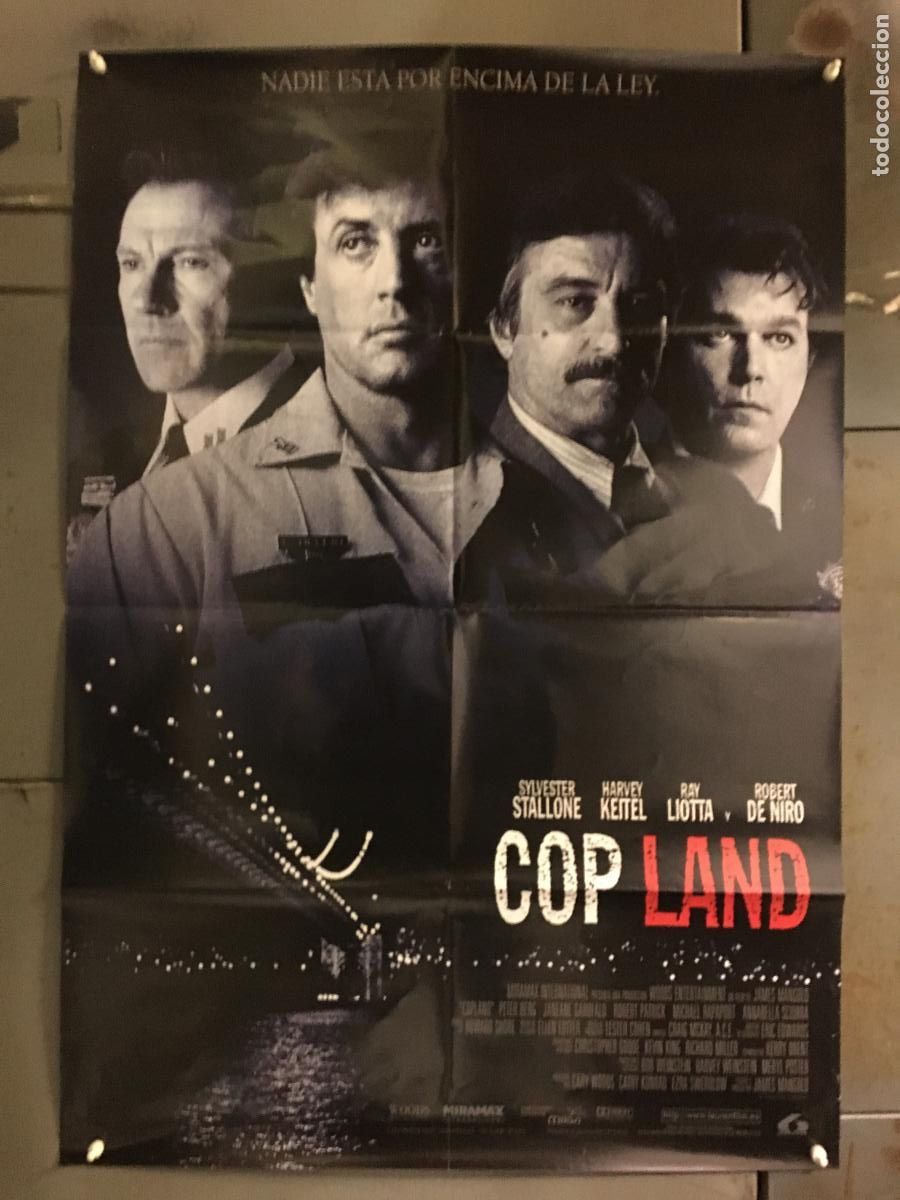 Cine: AFB99 COPLAND ROBERT DE NIRO SYLVESTER STALLONE HARVEY KEITEL POSTER ORIGINAL 70X100 ESTRENO h0
