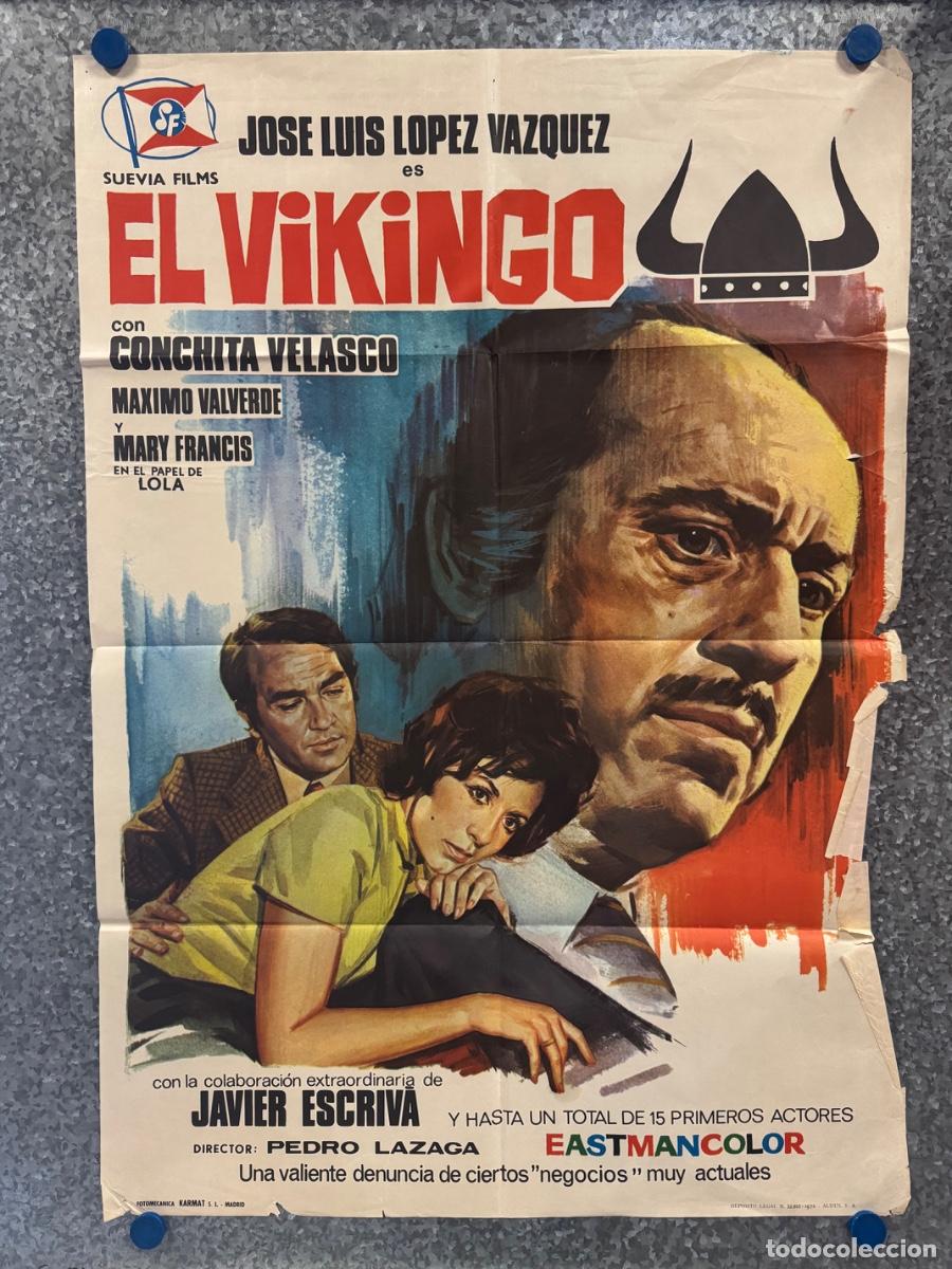 Cine: El Vikingo, Conchita Velasco, Maximo Valverde, A&ntilde;o 1972, POSTER ORIGINAL