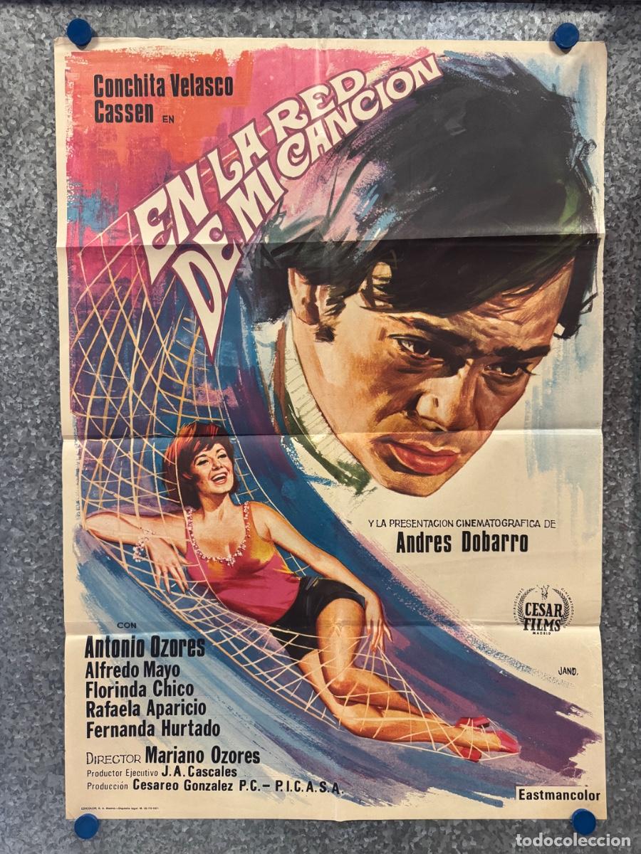 Cine: En la red de mi cancion, Conchita Velasco, Antonio Ozores, A&ntilde;o 1971, POSTER ORIGINAL