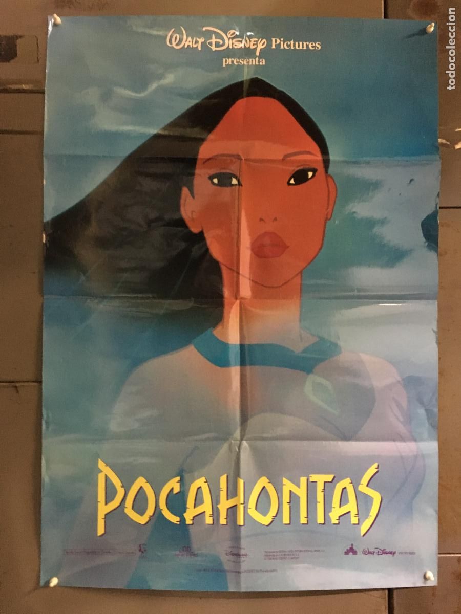 Kino: AFC06 POCAHONTAS WALT DISNEY POSTER ORIGINAL 70X100 ESTRENO h0