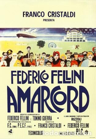 Cine: Amarcord P&oacute;ster 70x100 cm aprox.