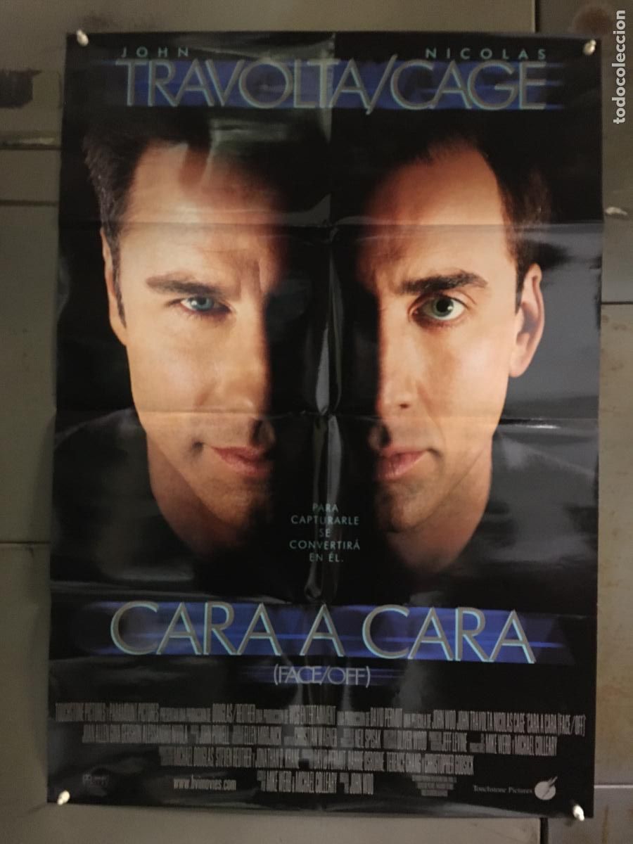 Cine: AFC08 CARA A CARA NICOLAS CAGE JOHN TRAVOLTA JOHN WOO POSTER ORIGINAL 70X100 ESTRENO h0