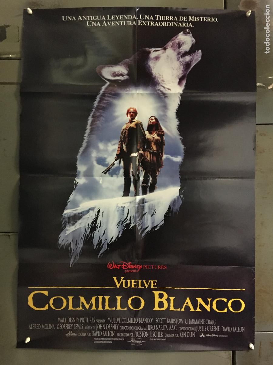 Cinema: AFC11 VUELVE COLMILLO BLANCO WALT DISNEY POSTER ORIGINAL 70X100 ESTRENO h0