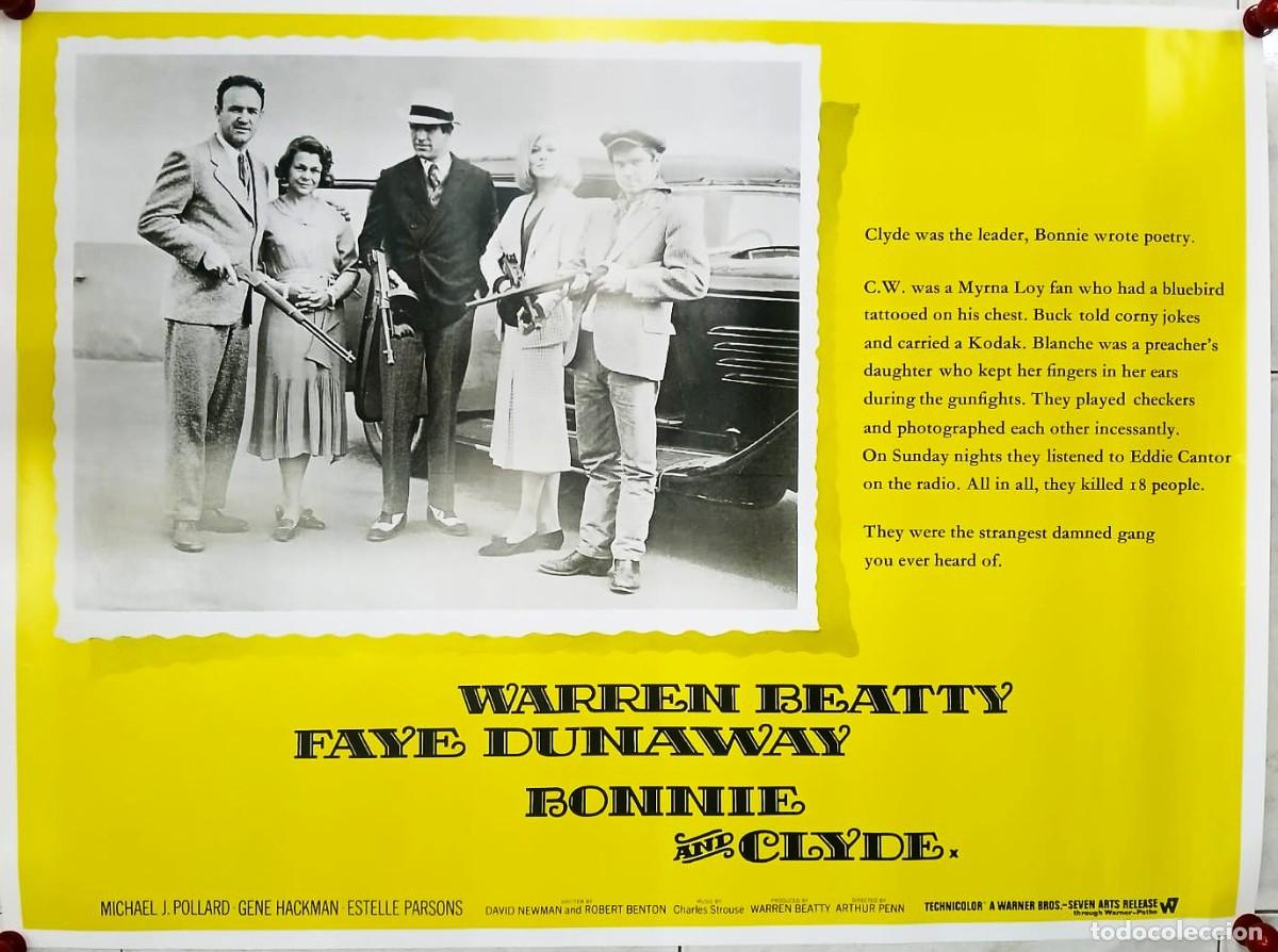 Cine: Bonnie and Clyde . Poster 100X70 cm aprox