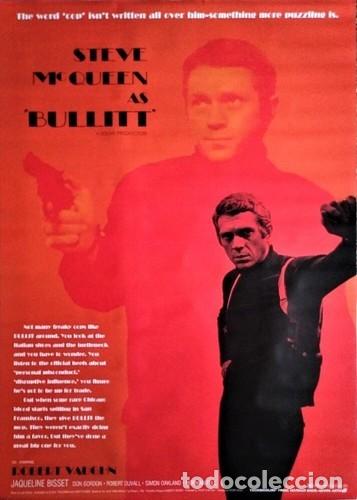 Cine: Bullitt. P&oacute;ster 100x70 cm aprox