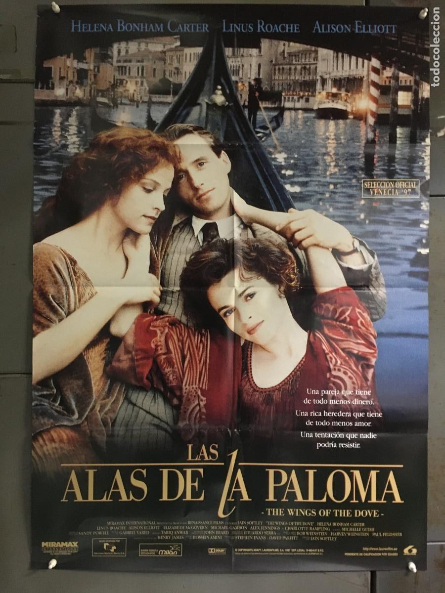 Cinema: AFC14 LAS ALAS DE LA PALOMA HELENA BONHAM CARTER POSTER ORIGINAL ESTRENO 70X100