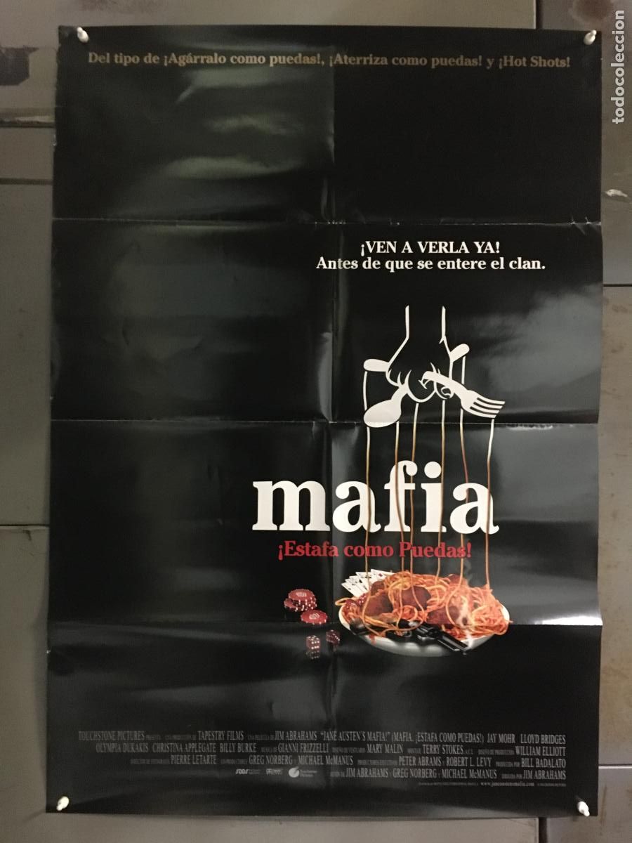 Cinema: AFC15 MAFIA ESTAFA COMO PUEDAS JAY MOHR LLOYD BRIDGES POSTER ORIGINAL ESTRENO 70X100