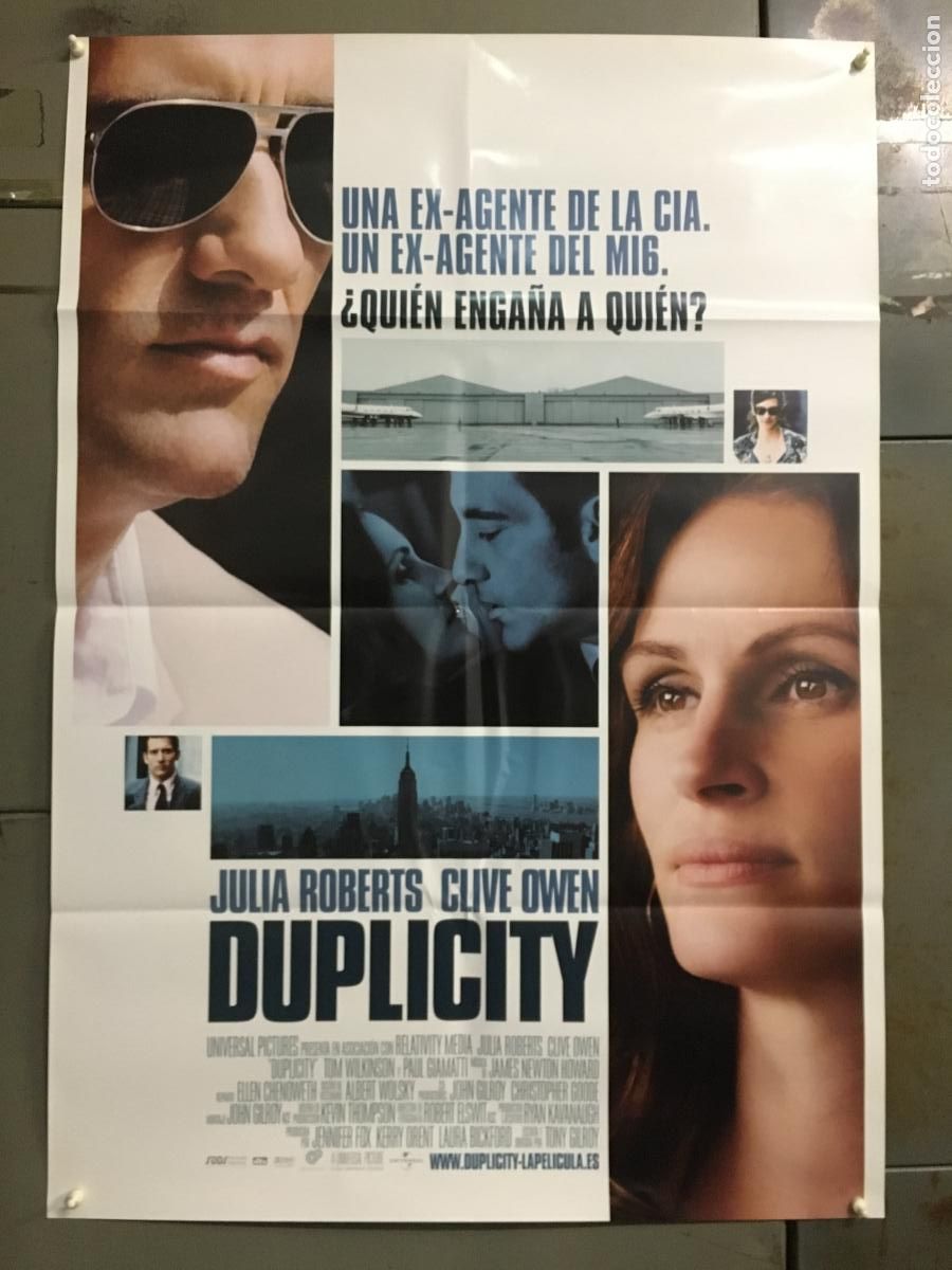 Cin&eacute;ma: AFC25 DUPLICITY JULIA ROBERTS CLIVE OWEN POSTER ORIGINAL ESTRENO 70X100 h4