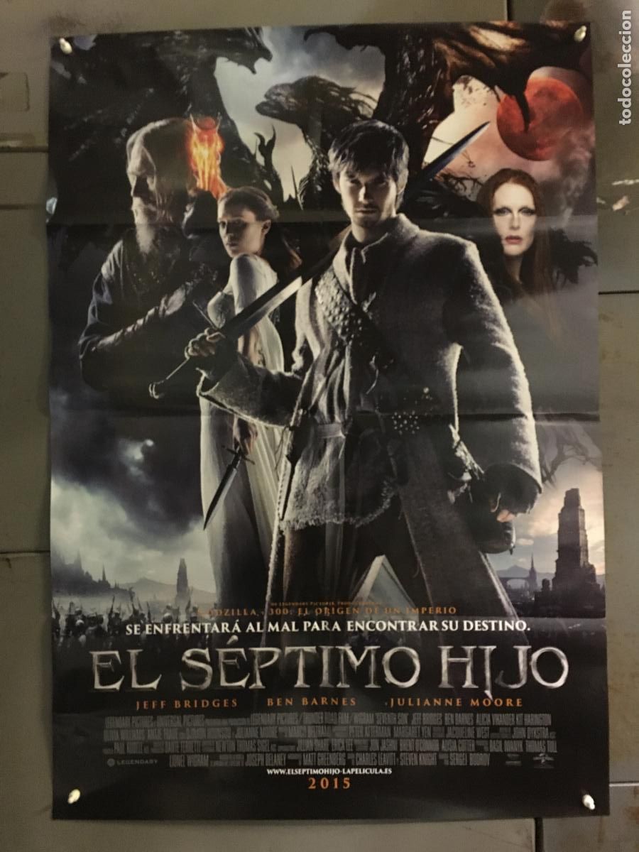 Cin&eacute;ma: AFC28 EL SEPTIMO HIJO JEFF BRIDGES JULIANNE MOORE BEN BARNES POSTER ORIGINAL ESTRENO 70X100 h2
