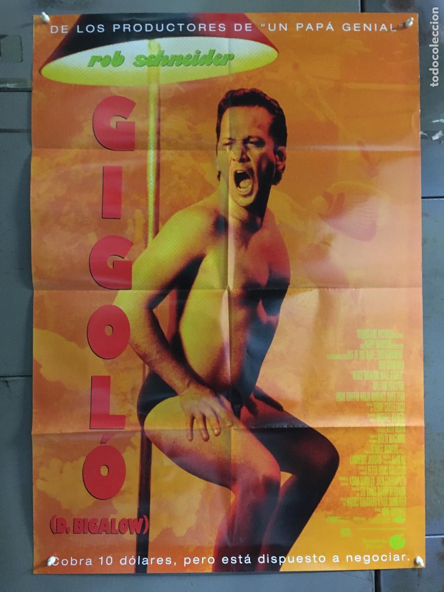 Cine: AFC34 GIGOLO DEUCE BIGALOW ROB SCHNEIDER POSTER ORIGINAL ESTRENO 70X100 h0