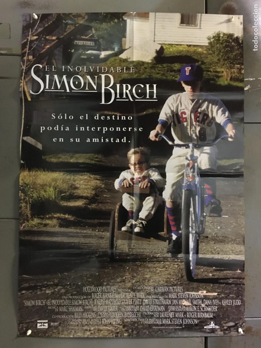 Cine: AFC38 EL INOLVIDABLE SIMON BIRCH ASHLEY JUDD BICICLETA POSTER ORIGINAL 70X100 ESTRENO h0