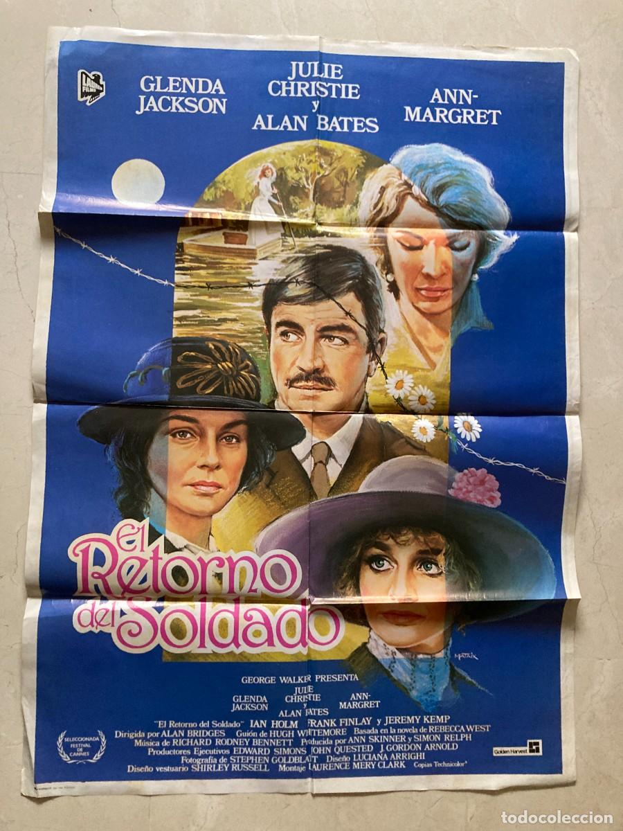 Cine: Cartel cine original EL RETORNO DEL SOLDADO (1982) 70x100 / Julie Christie - Alan Bates
