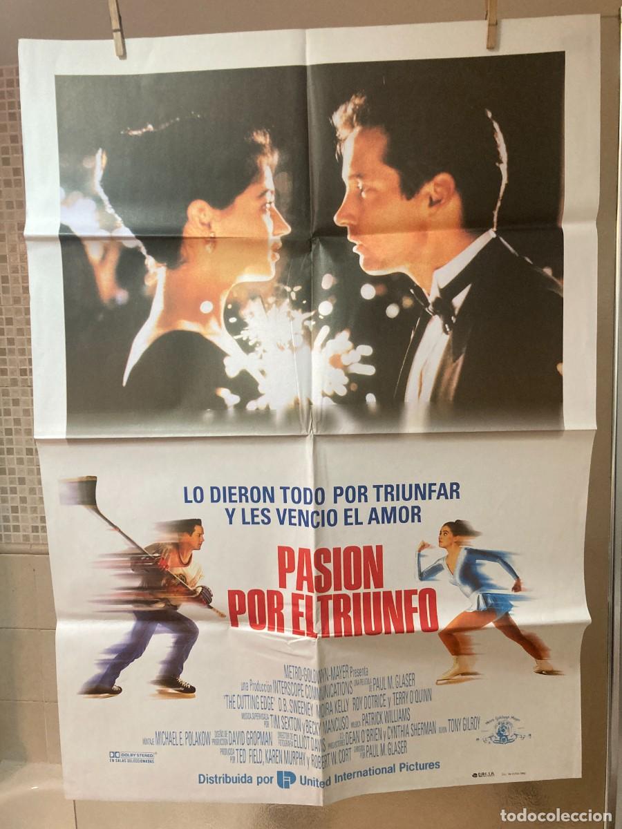 Cine: Cartel cine original PASION POR EL TRIUNFO (1992) 70x100 / Paul Michael Glaser - Moira Kelly