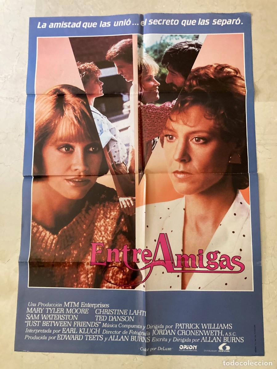 Cine: Cartel cine original ENTRE AMIGAS (1986) 70x100 / Tyler Moore - Ted Danson