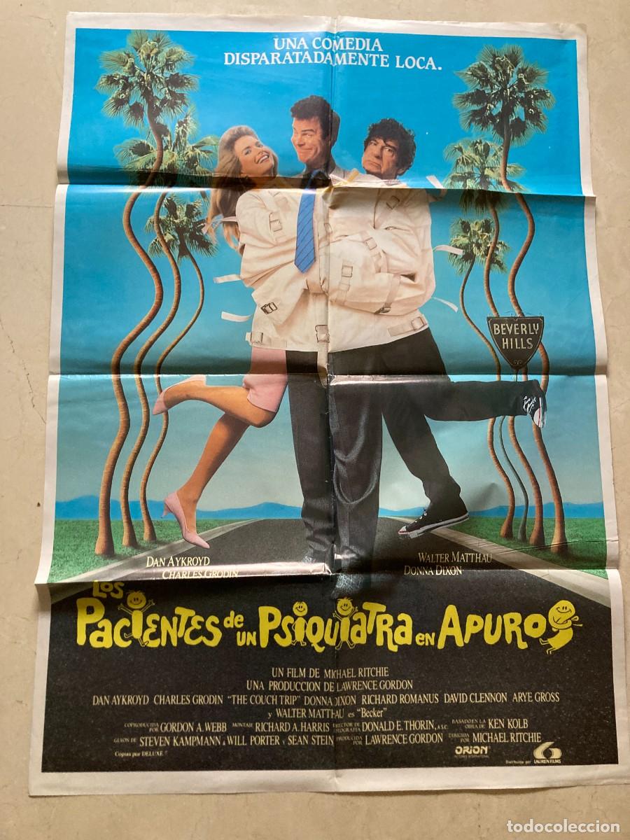 Cine: Cartel cine original LOS PACIENTES DE UN PSIQUIATRA EN APUROS (1988) 70x100 / Tom Hanks