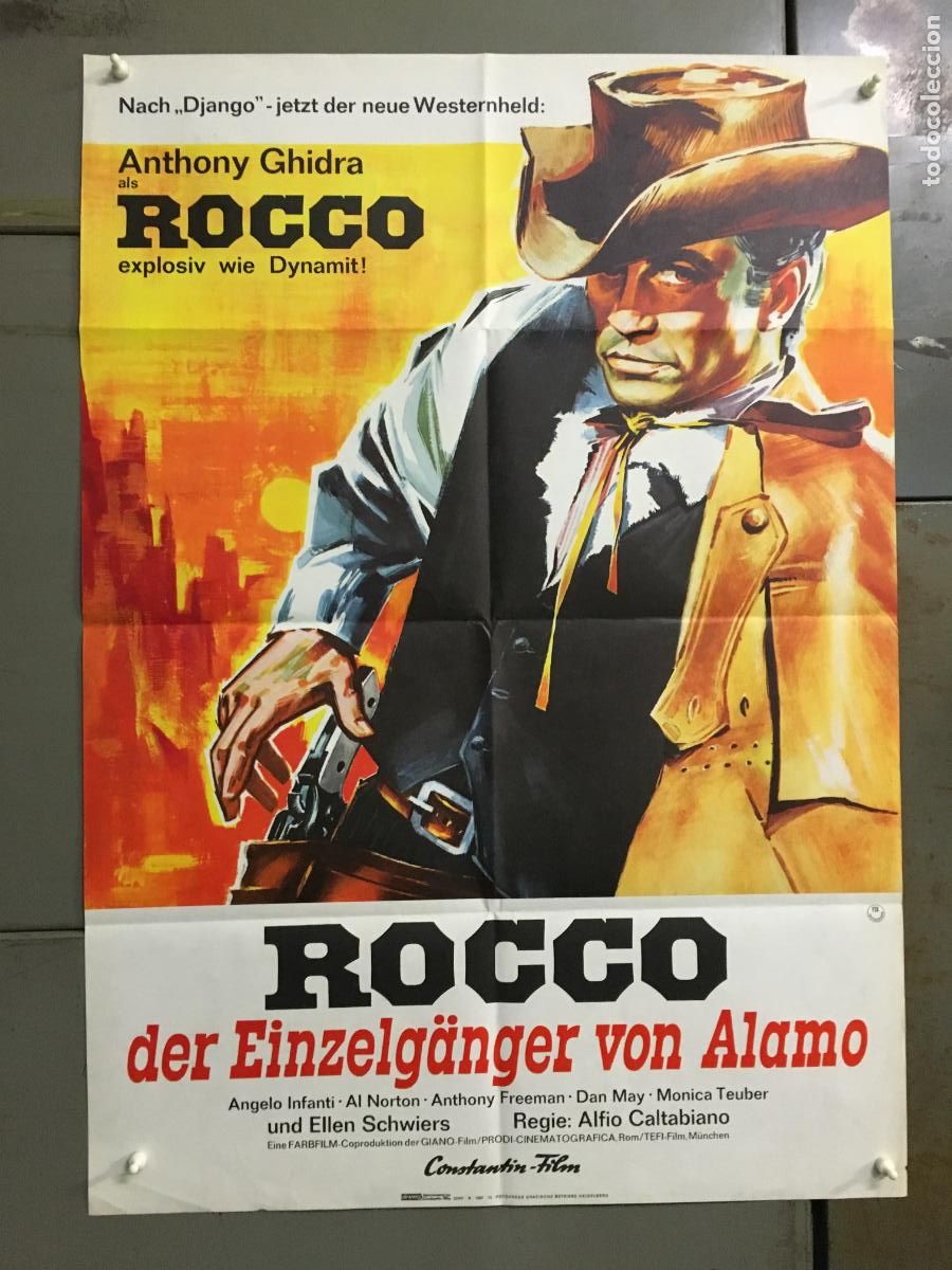 Kino: AFC41 BALADA DE UN PISTOLERO SPAGHETTI WESTERN POSTER ORIGINAL ALEMAN 60x84 h0
