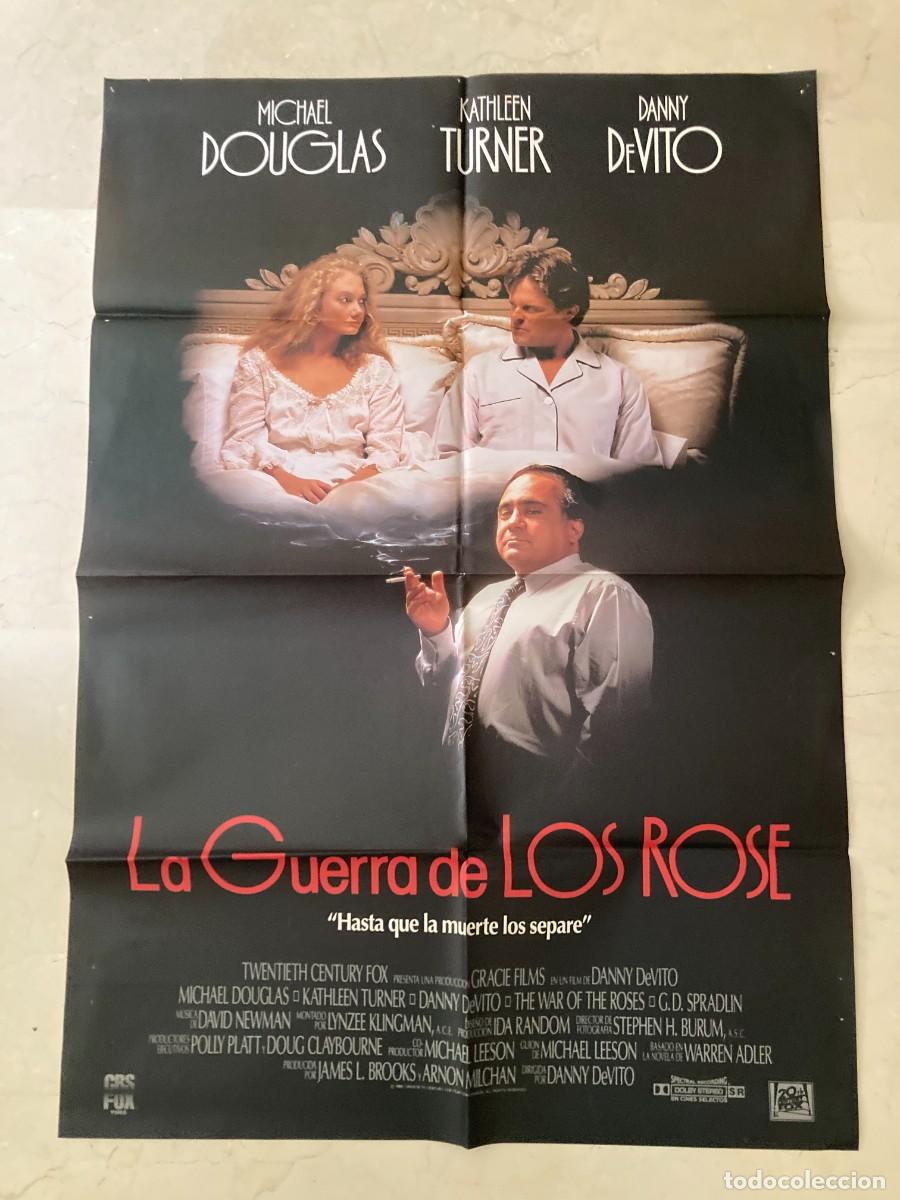 Cine: Cartel cine original LA GUERRA DE LOS ROSE (1989) 70x100 / Michael Douglas - Kathleen Turner