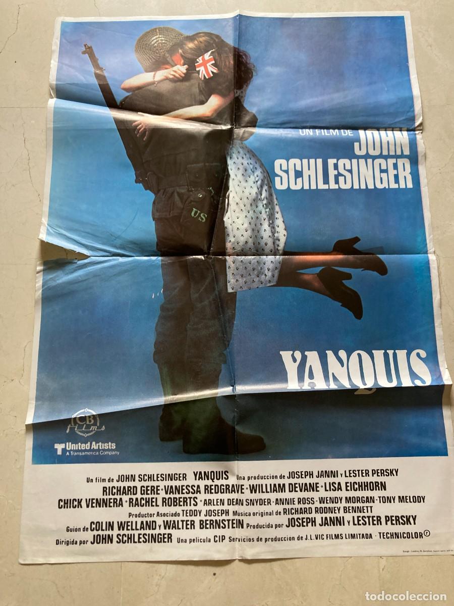 Cine: Cartel cine original YANQUIS (1979) 70x100 / Richard Gere - Vanessa Redgrave
