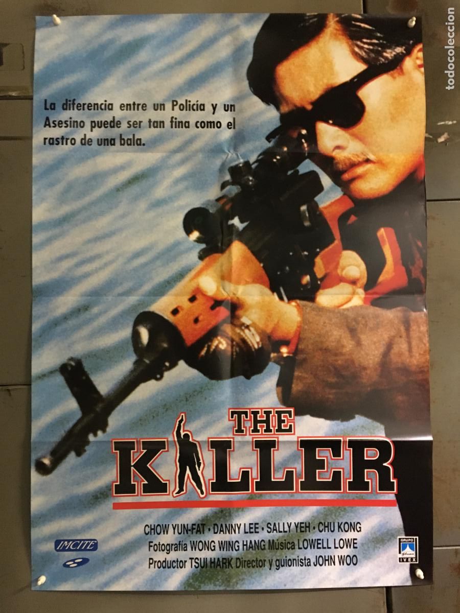 Cine: AFC45 THE KILLER JOHN WOO CHOW YUN-FAT POSTER ORIGINAL 70X100 ESTRENO h3