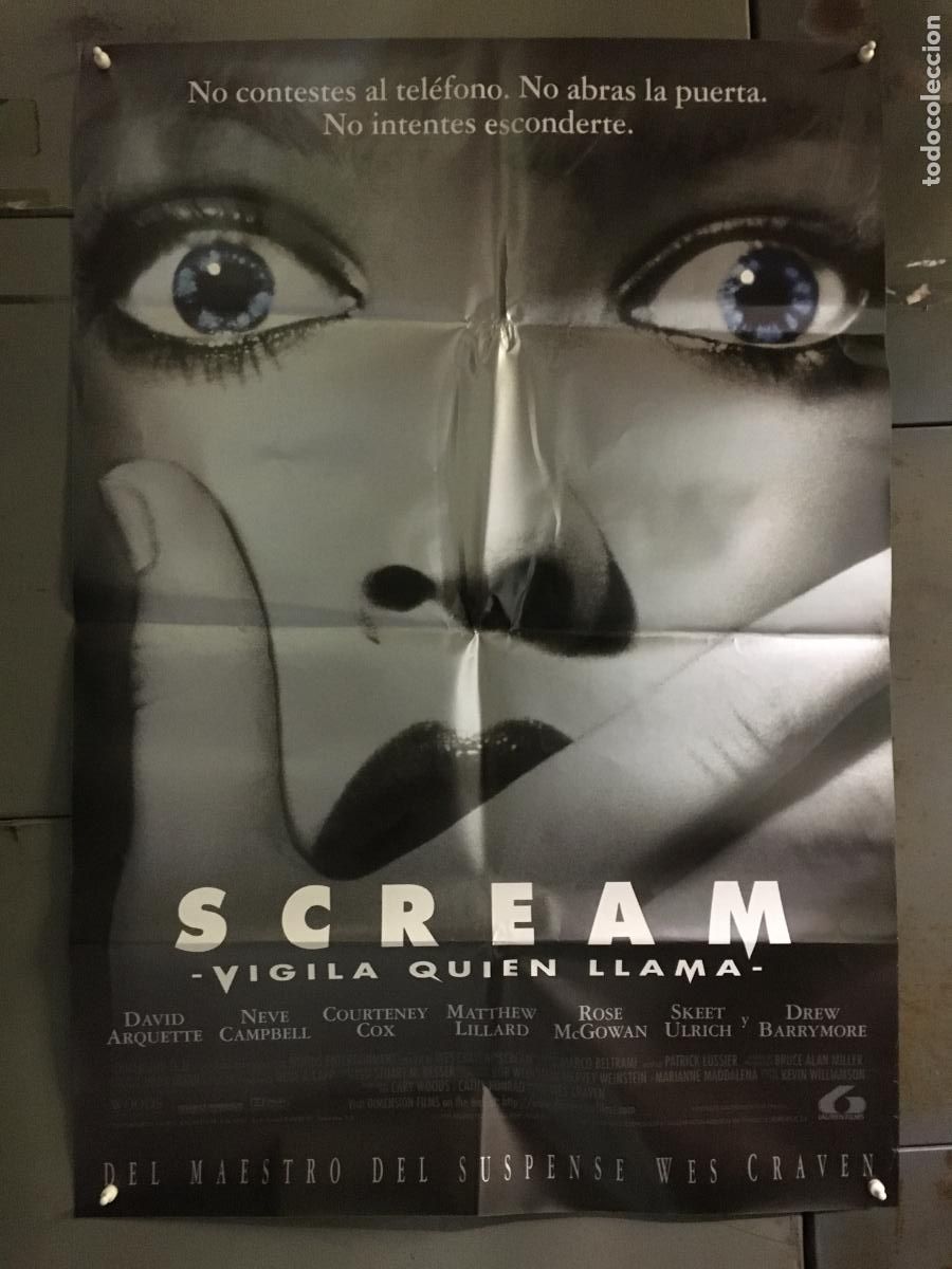 Cin&eacute;ma: AFC46 SCREAM NEVE CAMPBELL COURTENEY COX WES CRAVEN POSTER ORIGINAL ESTRENO 70X100 h8