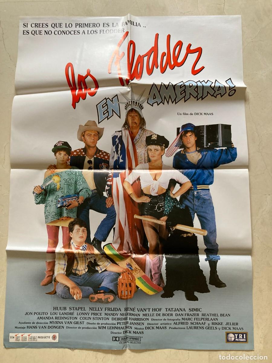 Cine: Cartel cine original LOS FLODDER EN AMERICA (1992) 70x100 / Dick Maas