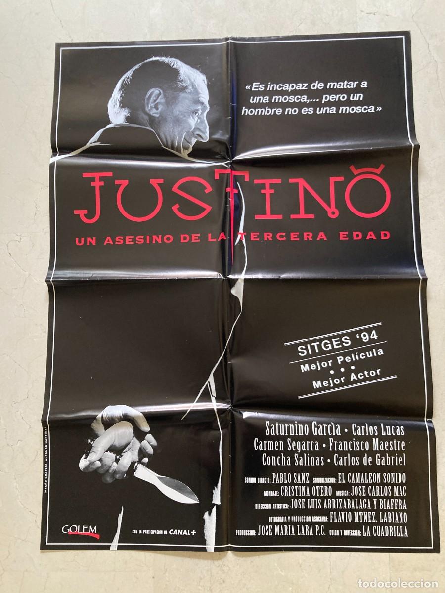 Cine: Cartel cine original JUSTINO UN ASESINO DE LA TERCERA EDAD (1994) 70x100 / La Cuadrilla