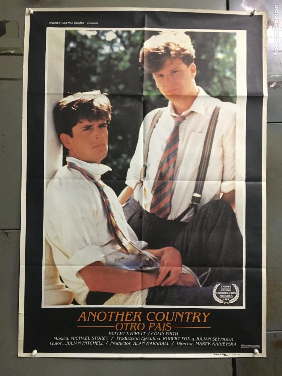 Cine: AFC51 ANOTHER COUNTRY OTRO PAIS RUPERT EVERETT CARY ELWES GAY POSTER ORIGINAL ESTRENO 70X100 h0