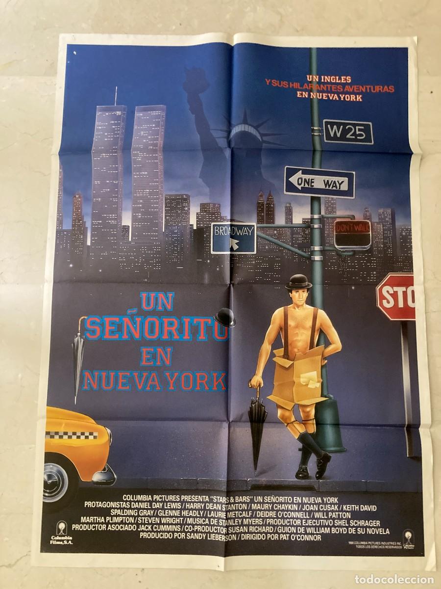 Cine: Cartel cine original UN SE&Ntilde;ORITO EN NUEVA YORK (1988) 70x100 / Daniel Day-Lewis