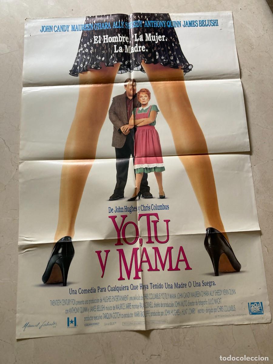 Cine: Cartel cine original YO TU Y MAMA (1991) 70x100 / John Candy - Maureen O'Hara - Macaulay Culkin