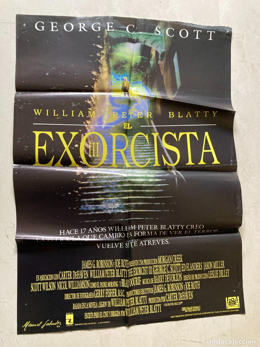 Cine: Cartel cine original EL EXORCISTA III (1990) 70x100 / George C Scott
