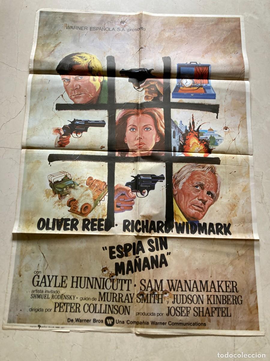 Cine: Cartel cine original ESP&Iacute;A SIN MA&Ntilde;ANA (1976) 70x100 / Oliver Reed - Richard Widmarck