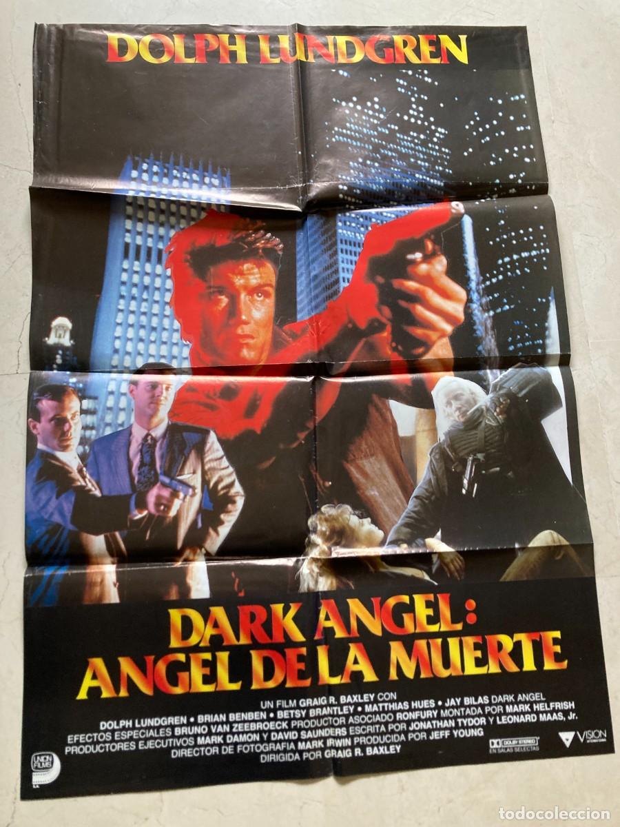 Cine: Cartel cine original DARK ANGEL - ANGEL DE LA MUERTE - (1990) 70x100 / Dolph Lundgren
