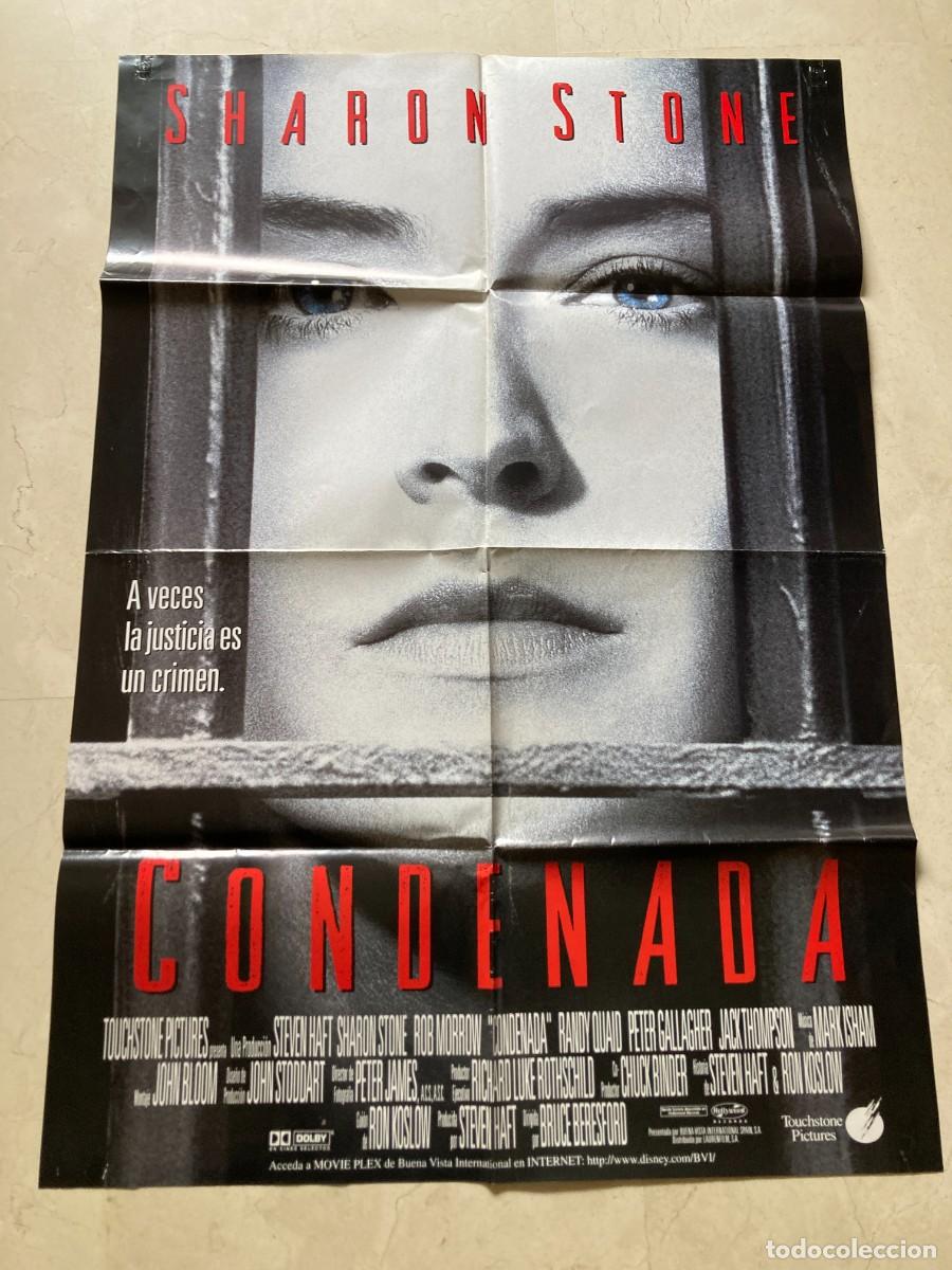 Cine: Cartel cine original CONDENADA (1996) 70x100 / Sharon Stone