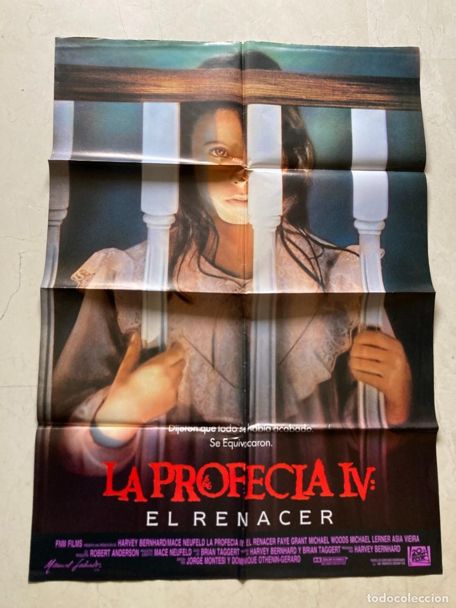 Cine: Cartel cine original LA PROFECIA IV - EL RENACER - (1991) 70x100 / Faye Grant - Michael Woods