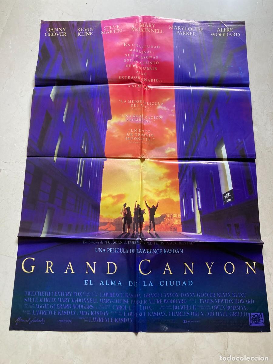 Cine: Cartel cine original GRAND CANYON - EL ALMA DE LA CIUDAD -(1991) 70x100 / Danny Glover Steve Martin