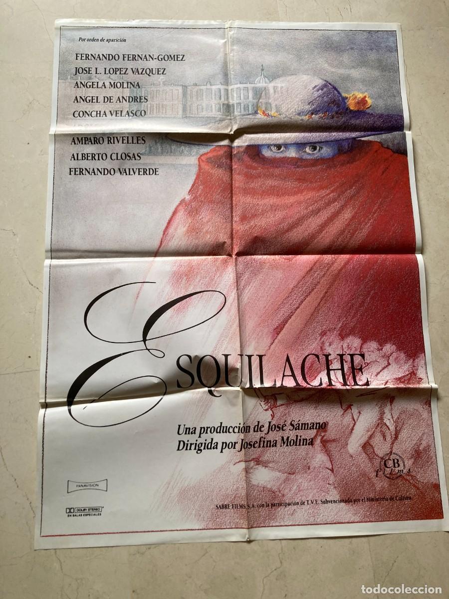 Cine: Cartel cine original ESQUILACHE (1989) 70x100 / Fernando Fern&aacute;n G&oacute;mez - Jos&eacute; Luis L&oacute;pez V&aacute;zquez