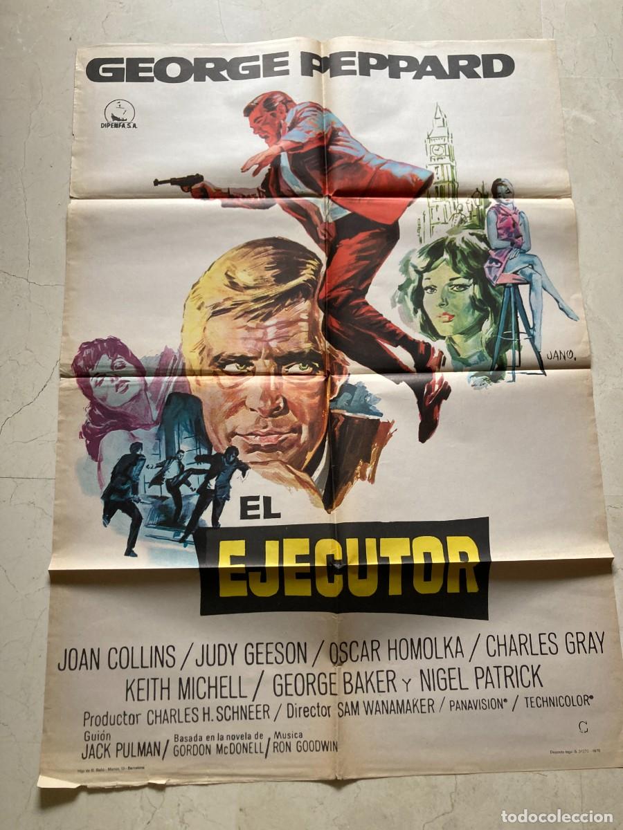 Cine: Cartel cine original EL EJECUTOR (1970) 70x100 / George Peppard - Joan Collins