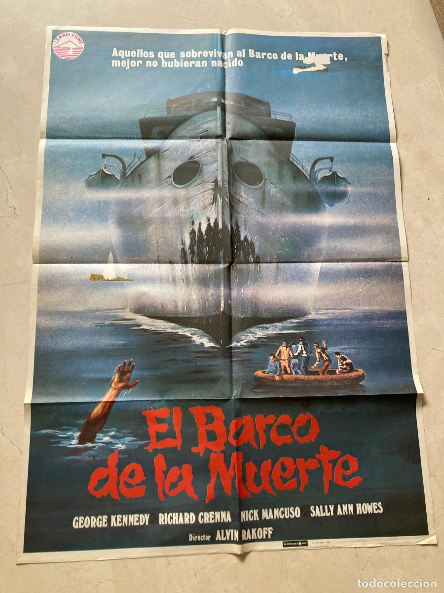 Cine: Cartel cine original EL BARCO DE LA MUERTE (1980) 70x100 / George Kennedy - Richard Crenna