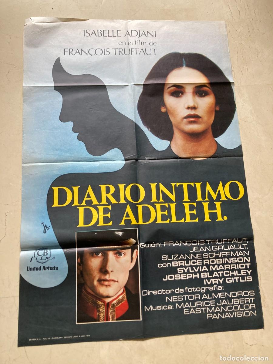 Cine: Cartel cine original DIARIO INTIMO DE ADELE H (1975) 70x100 / Fran&ccedil;ois Truffaut - Isabelle Adjani