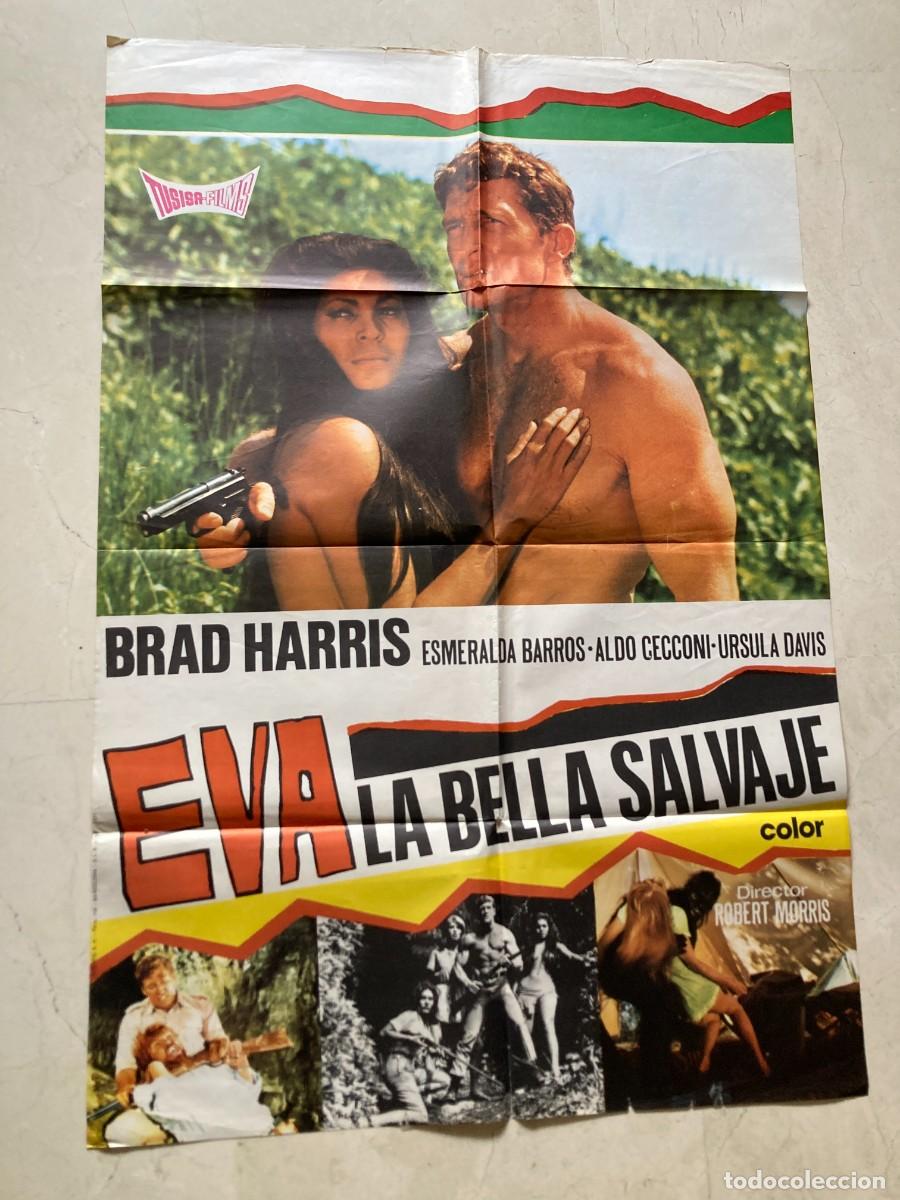 Cine: Cartel cine original EVA LA BELLA SALVAJE (1968) 70x100 / Brad Harris