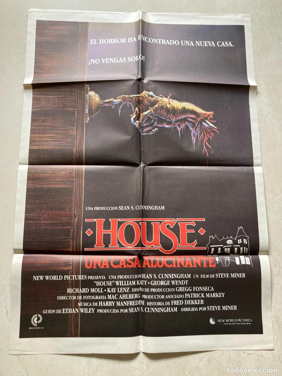 Cine: Cartel cine original HOUSE UNA CASA ALUCINANTE (1985) 70x100 / Steve Miner - William Katt