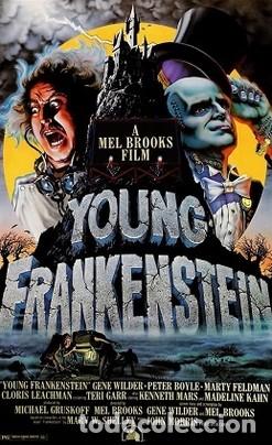 Cine: El jovencito Frankenstein. P&oacute;ster 100 x70 cm aprox