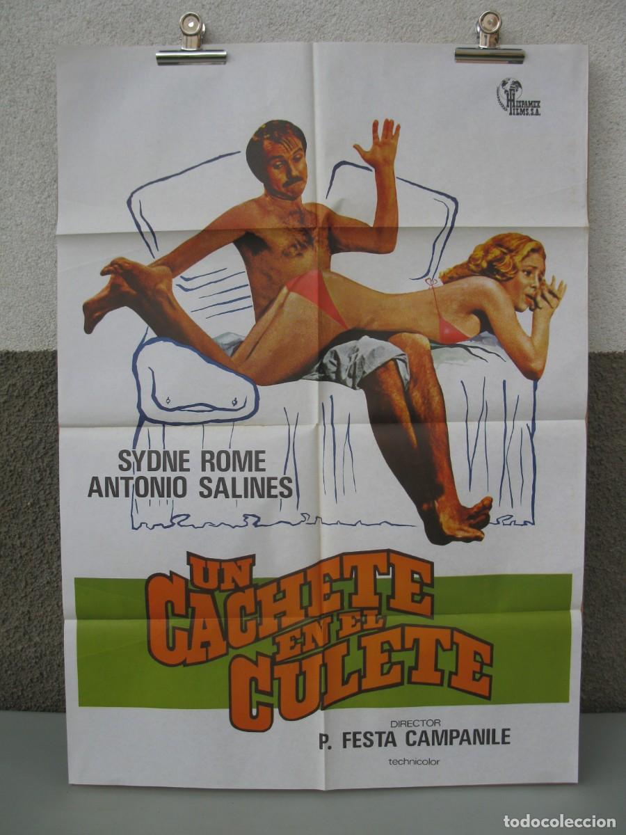 Cine: UN CACHETE EN EL CULETE - P&Oacute;STER - CARTEL DE LA PEL&Iacute;CULA - SYDNE ROME - ANTONIO SALINES - P. FESTA.