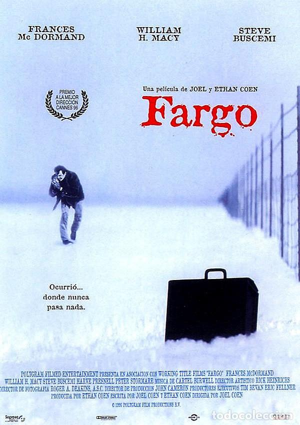 Cine: Fargo. P&oacute;ster 100x70 cm aprox