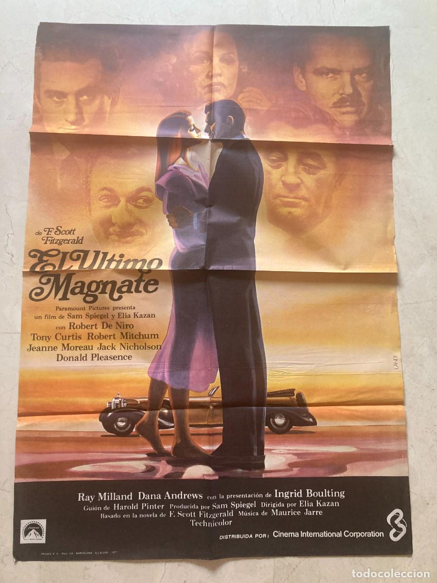 Cine: Cartel cine original EL ULTIMO MAGNATE (1976) 70x100 / Elia Kazan - Robert De Niro