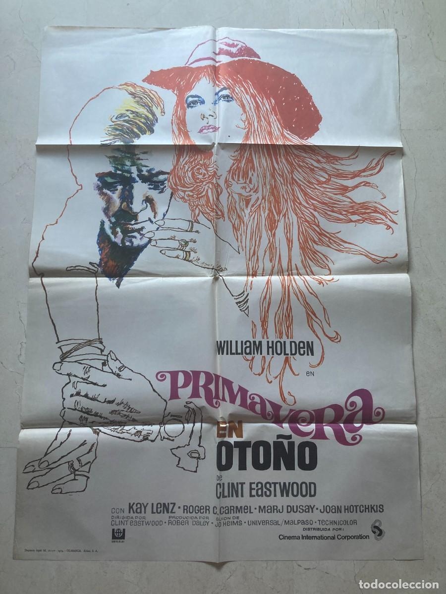Cine: Cartel cine original PRIMAVERA EN OTO&Ntilde;O (1973) 70x100 / Clint Eastwood