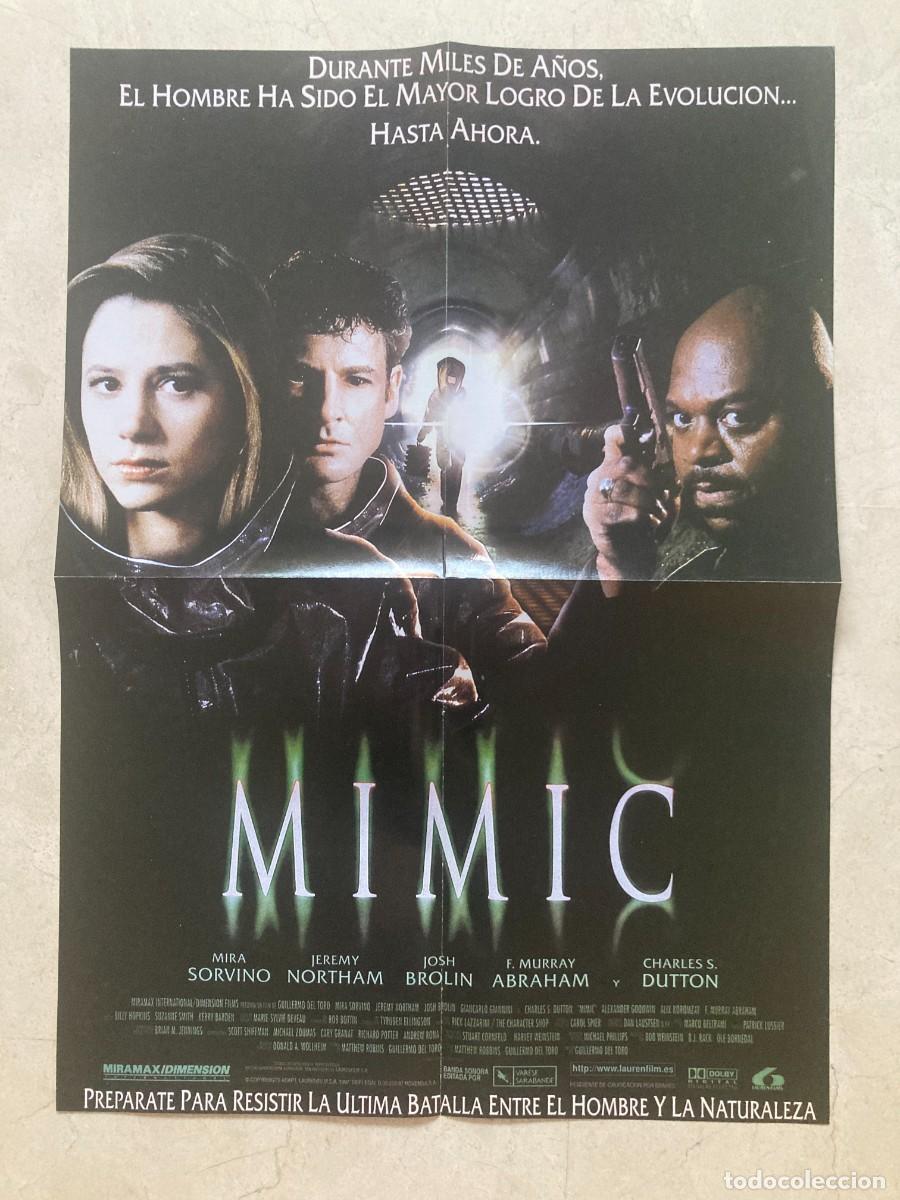 Cine: Cartel reversible video original MIMIC (1997) - COP LAND (1997) 41x57 / S. Stallone - Mira Sorvino