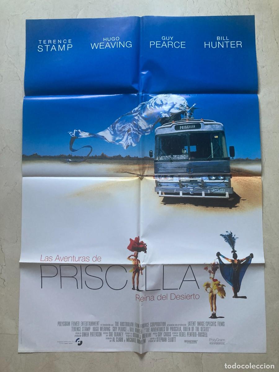 Cine: Cartel cine original LAS AVENTURAS DE PRISCILLA REINA DEL DESIERTO (1994) 70x100 / Terence Stamp