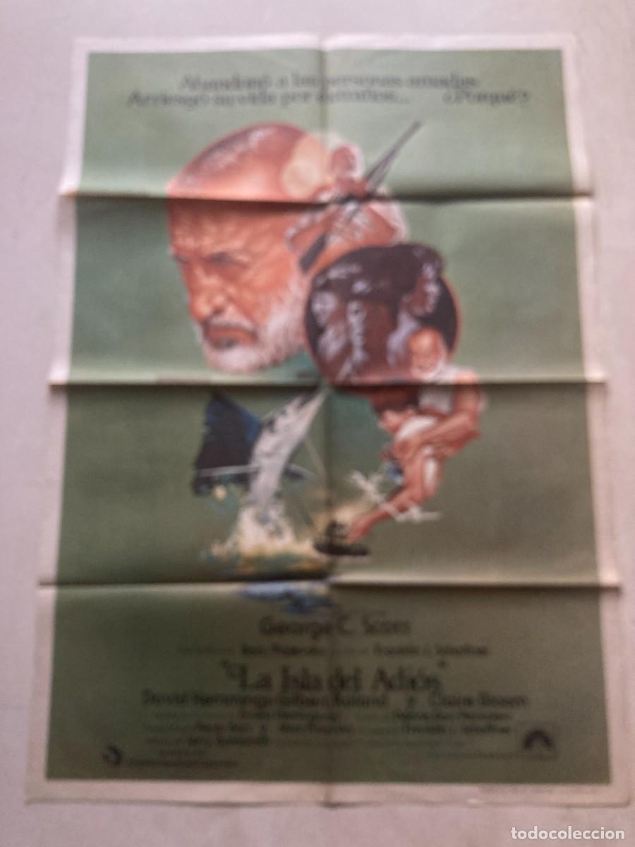 Cine: Cartel cine original LA ISLA DEL ADIOS (1977) 70x100 / George C. Scott - David Hemmings